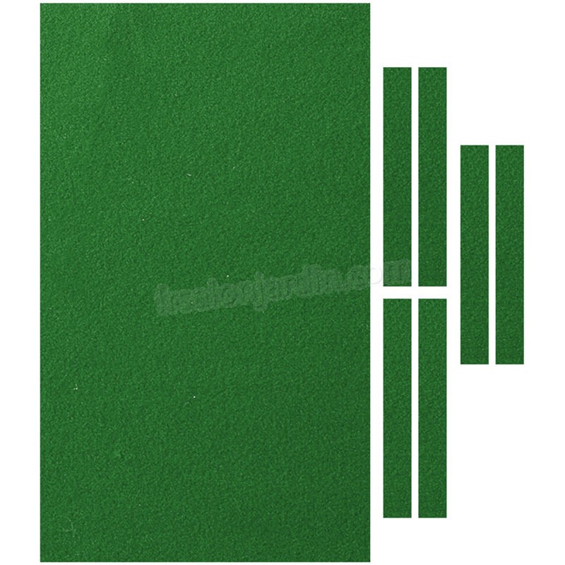 Feutre de nappe de billard 2.8x1.4m + bandes 6x pour table de billard de billard 9FT vert (vert) vert prix d’amis - -2