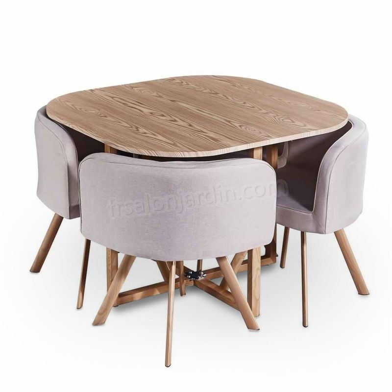 MOSAIC - Table Mosaic + 4 chaises beige prix d’amis - -1