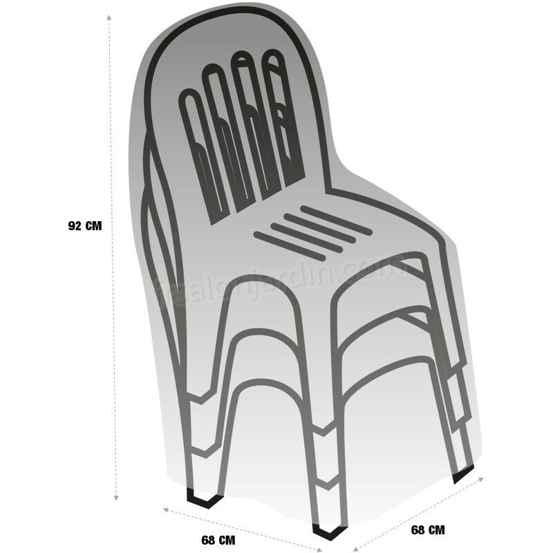 Housse de protection PVC chaise de jardin - extérieur prix d’amis - -3