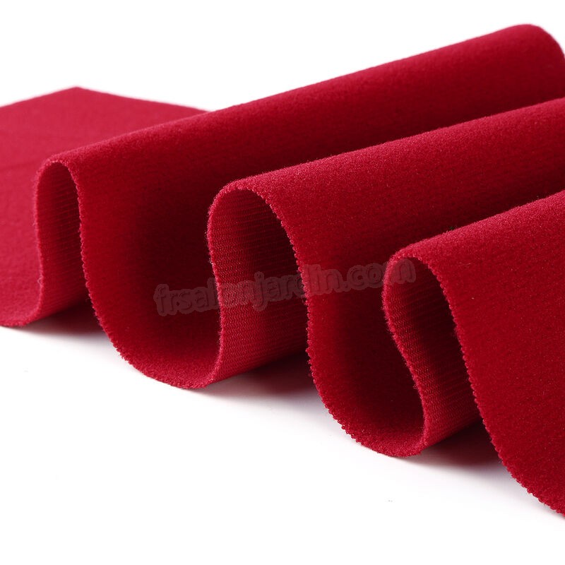 Feutre de nappe de billard 2.8x1.4m + bandes 6x pour table de billard de billard 9FT rouge rouge prix d’amis - -4