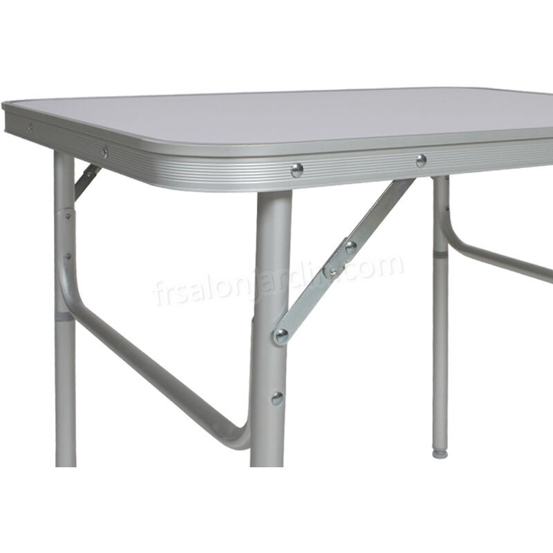 Table de Camping Pique Nique Pliante en Aluminium 75 cm x 55 cm x 68 cm Gris prix d’amis - -2