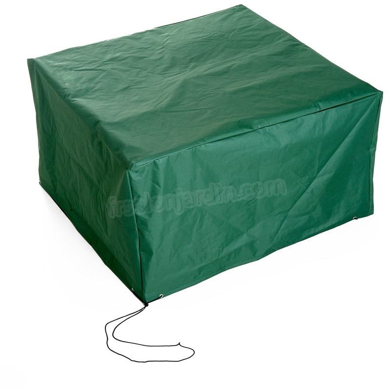 Housse de protection etanche pour meuble salon de jardin rectangulaire 135L x 135l x 75H cm vert - Vert prix d’amis - -4