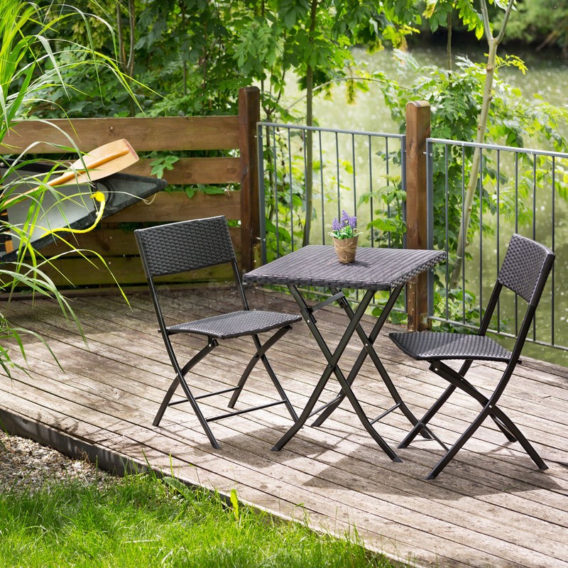 Salon de jardin TREVI 2 personnes - mobilier de jardin, meuble de jardin, ensemble table et chaises de jardin prix d’amis - -1