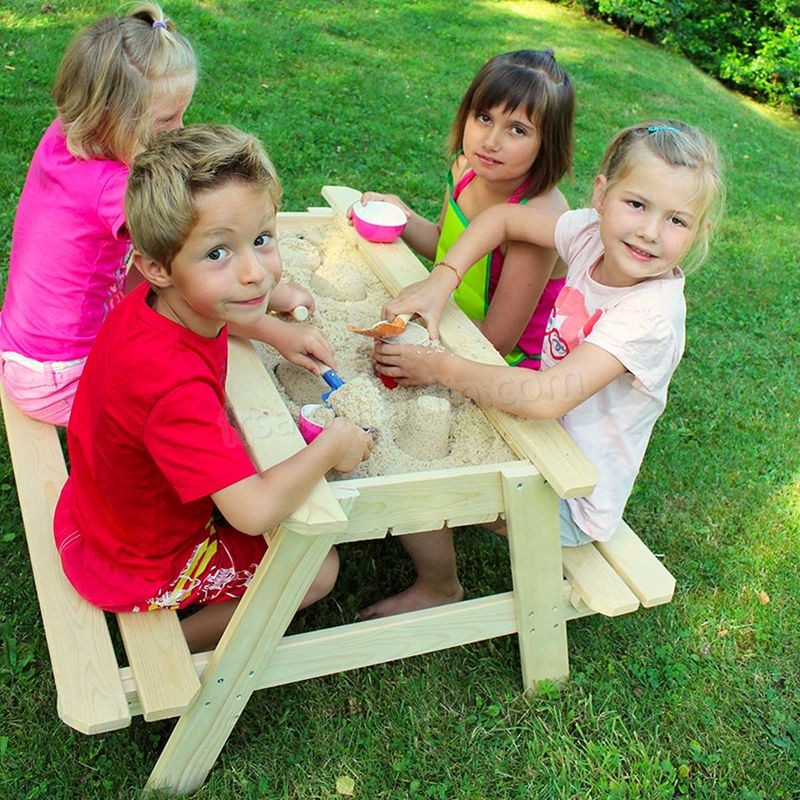 Table en bois pour enfant avec bac à sable intégré - Soulet prix d’amis - -3