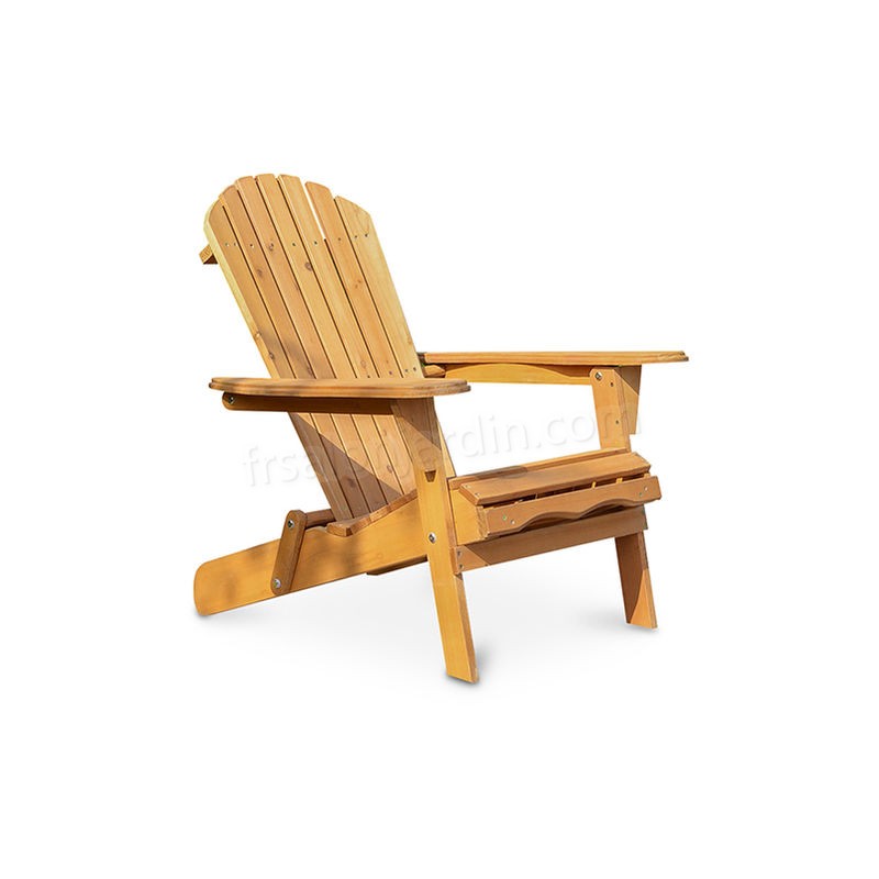 Chaise de jardin de style Adirondack - Bois Cerise prix d’amis - -0