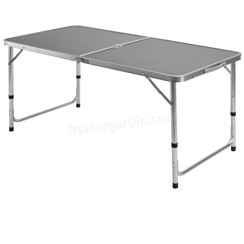 Table de camping aluminium MDF pliable avec poignée transport 120x60x70cm coffre prix d’amis - -1