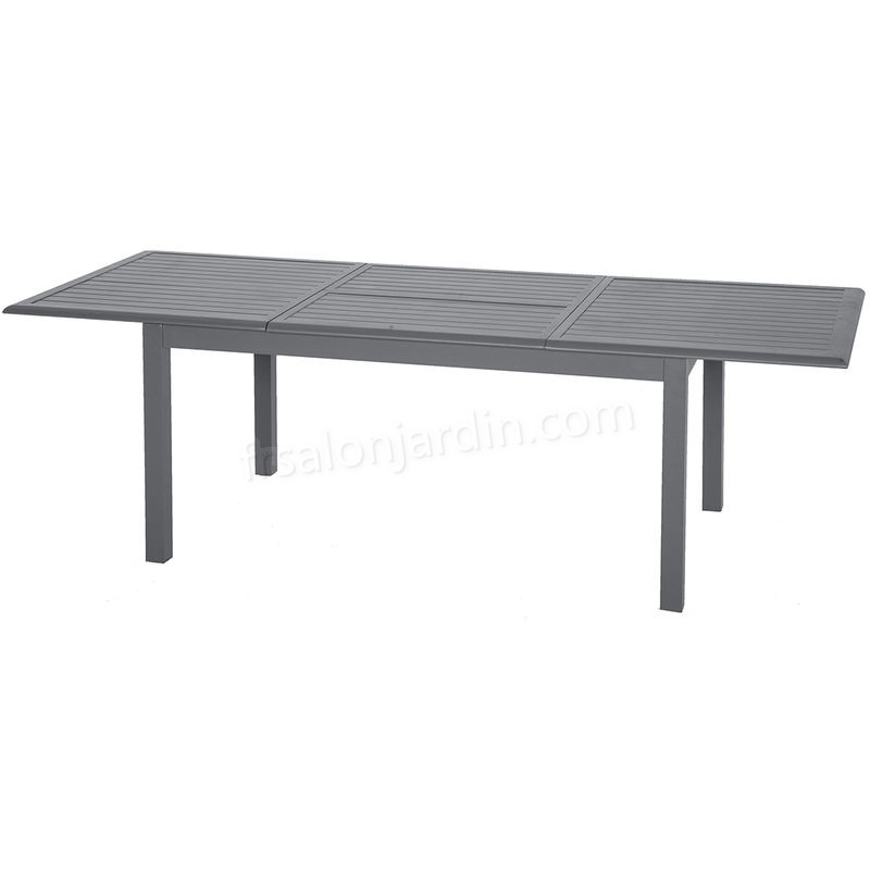 Table extensible rectangulaire Azua alu 6/10 places Graphite - Hespéride prix d’amis - -1