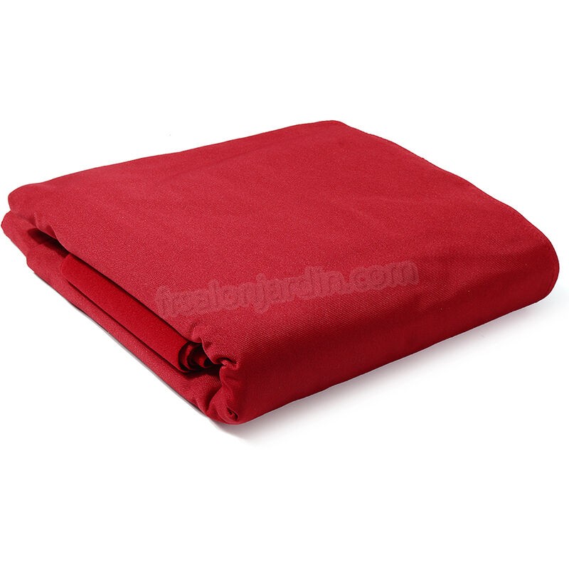 Feutre de nappe de billard 2.8x1.4m + bandes 6x pour table de billard de billard 9FT rouge rouge prix d’amis - -3
