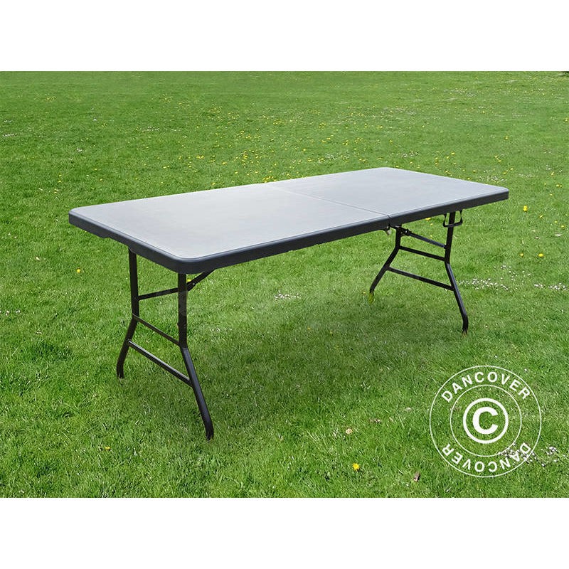 Table pliante PRO 182x74x74cm, Noir (1 pièce) prix d’amis - -0