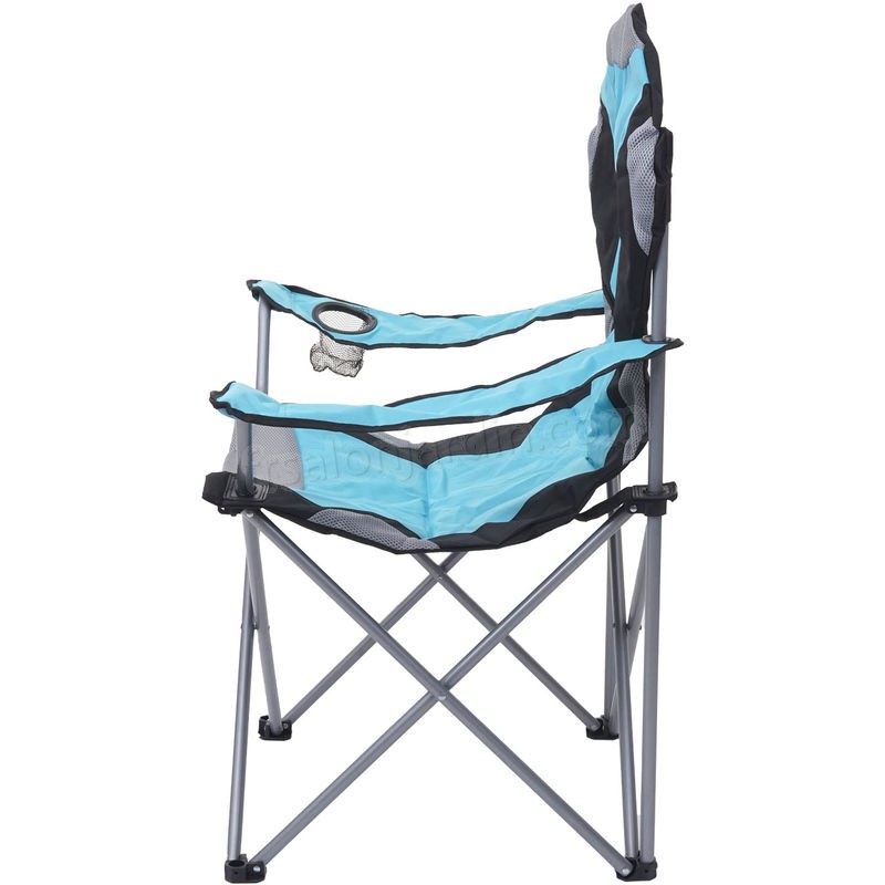 2x Chaise de camping HHG-044, chaise pour pêcheur, pliable, rembourré prix d’amis - -2