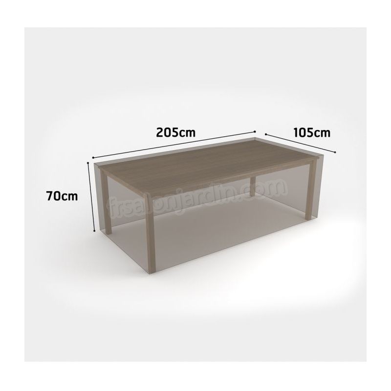 Housse de protection pour table rectangulaire par Nortene - Taupe - Extérieur - Ajustable - Taupe prix d’amis - -1