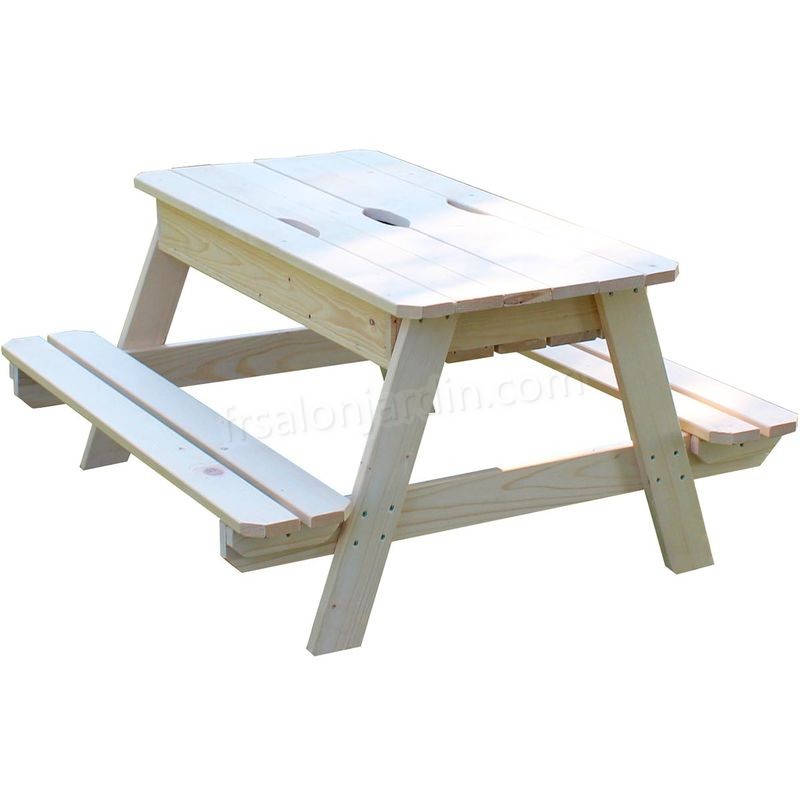 Table en bois pour enfant avec bac à sable intégré - Soulet prix d’amis - -0