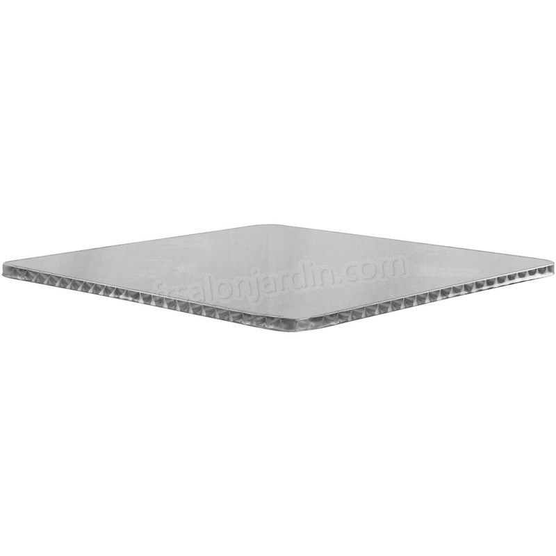 Plateau de table de terrasse carrée en aluminium 70x70cm prix d’amis - -1