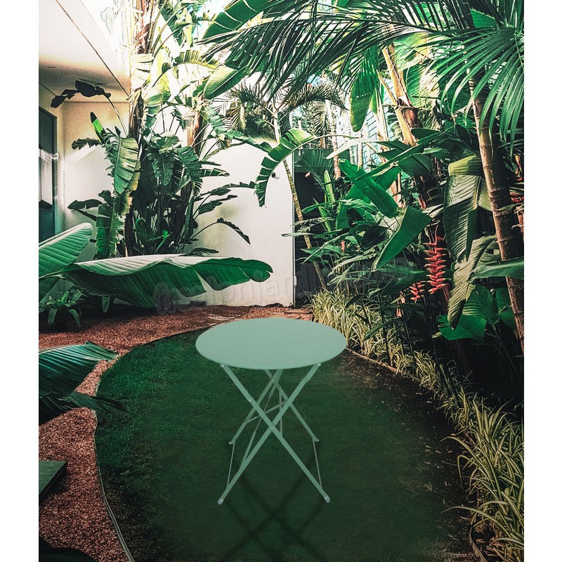 Table de jardin pliante BISTROT - Verte prix d’amis - -2