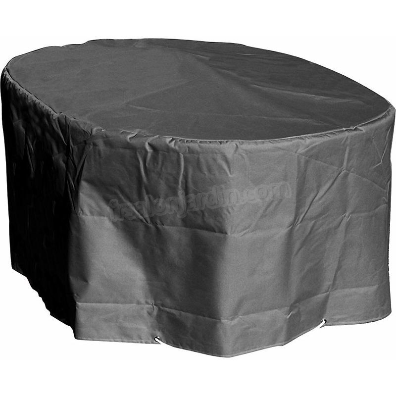 Housse de protection Table ovale de Jardin Haute qualité polyester L 250 x l 110 x h 70 cm Couleur Anthracite prix d’amis - -0