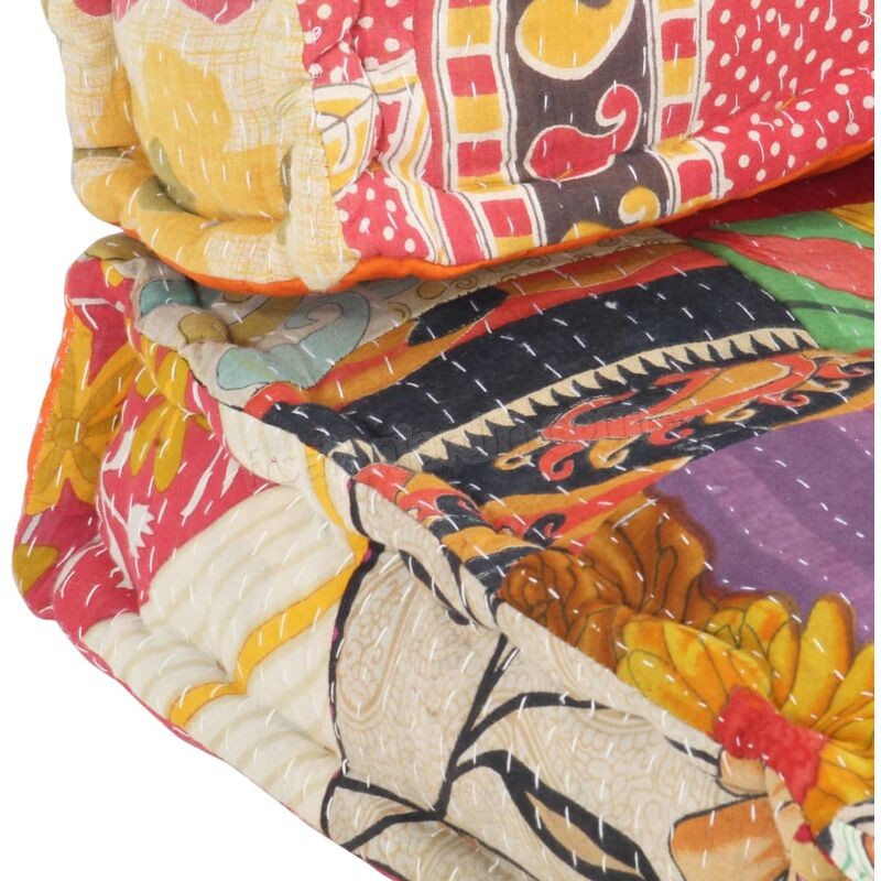 Coussin de canapé palette Multicolore Tissu Patchwork prix d’amis - -4