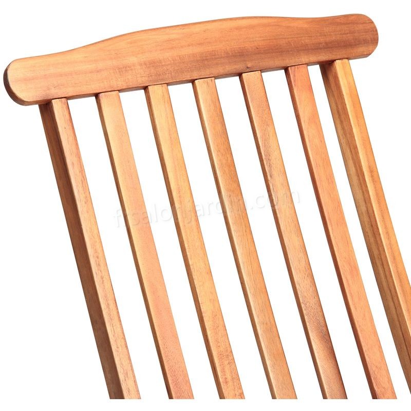 2x Chaise longue en bois Queen Mary - transat bain de soleil chaise de jardin siège relax prix d’amis - -4