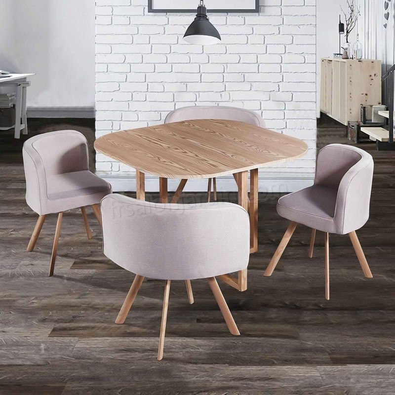 MOSAIC - Table Mosaic + 4 chaises beige prix d’amis - MOSAIC - Table Mosaic + 4 chaises beige prix d’amis