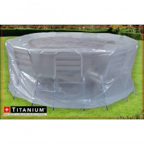 Housse de protection indéchirable pour table ronde TITANIUM® - 215 x 90 cm prix d’amis