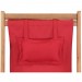 Chaise pliable de plage Tissu et cadre en bois Rouge prix d’amis - 1