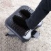 Repose-pieds ergonomique de bureau hauteur et inclinaison réglables 46L x 37l cm gris noir prix d’amis - 1