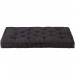 Coussin de plancher de palette Coton 120x80x10 cm Noir prix d’amis - 3
