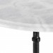 Blum Patras Table bistrot ronde en marbre blanc Ø 60 cm pied en fonte prix d’amis - 2