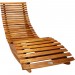 2x Chaise longue à bascule en bois d'acacia certifié FSC transat ergonomique prix d’amis - 4