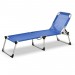 Bain de soleil pliant en aluminium couleur bleu plage piscine 05097 prix d’amis