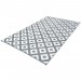 Tapis extérieur ELMA géométrique gris et blanc 160x260 cm prix d’amis - 1