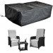 Melko Housse de protection pour meubles de jardin, noire, 132 x 114 x 104 cm prix d’amis - 0