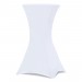 Housse blanche x2 pour table haute pliante 105 cm prix d’amis - 3