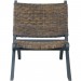 Chaise de relaxation Gris Rotin naturel kubu et bois d'acajou prix d’amis - 1