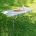 Table pliante de Camping 4 à 6 places 140 cm x 70 cm x 70 cm en Aluminium + Sac de transport prix d’amis - 1