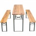 Table et bancs pliant en bois, Table de Jardin, Table de Réception, Table de Camping prix d’amis - 3