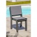 Ensemble table de jardin _ rallonge 200/300 cm + 8 chaises et 2 fauteuils en aluminium et textilene - GRIS ANTHRACITE prix d’amis - 2