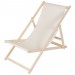 Canapé de plage, divan de jardin chaise longue de jardin en bois divan pliant - beige prix d’amis - 0