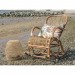 Rocking-Chair coloris naturel en rotin - Dim : 98 x 63 x 90 cm -PEGANE- prix d’amis - 4
