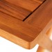 Table d'appoint pliable en bois d'acacia, table pour camping jardin 70x70x73cm prix d’amis - 4