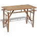 Table pliable de jardin 120x50x77 cm Bambou prix d’amis