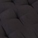 Coussin de plancher de palette Coton 120x80x10 cm Noir prix d’amis - 1