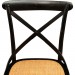 Chaise Thonet en frêne massif et assise en rotin avec finition noire antique L48xPR52xH88 cm prix d’amis - 4