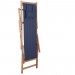 Chaise pliable de plage Transat de jardin Bain de soleil Tissu et cadre en bois Bleu prix d’amis - 4