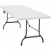 Monzana | Table de camping • 76x183cm • pliante • plastique robuste blanc | Table de jardin, terrasse, buffet prix d’amis - 1