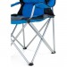 TRESKO Chaise de camping pliante BLEU | jusqu'à 150 kg | chaise de pêche, avec accoudoirs et porte-gobelets prix d’amis - 4