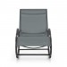 Blumfeldt Santorini Fauteuil à bascule chaise longue aluminium polyester -gris prix d’amis - 3