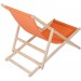Canapé de plage, divan de jardin chaise longue de jardin en bois divan pliant - orange prix d’amis - 2