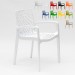 Chaise en polypropylène accoudoirs jardin café Grand Soleil GRUVYER ARM prix d’amis - 0