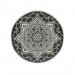 Tapis rond extérieur 150 cm Mandala anthracite - Gris foncé prix d’amis