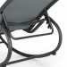 Blumfeldt Santorini Fauteuil à bascule chaise longue aluminium polyester -gris prix d’amis - 2